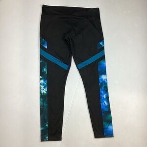 Black with Colorful detail Champion Athletic Leggings XXL